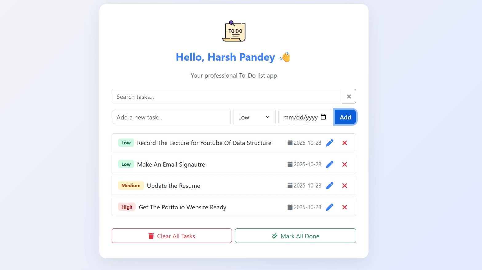 Code Nest To-Do List App